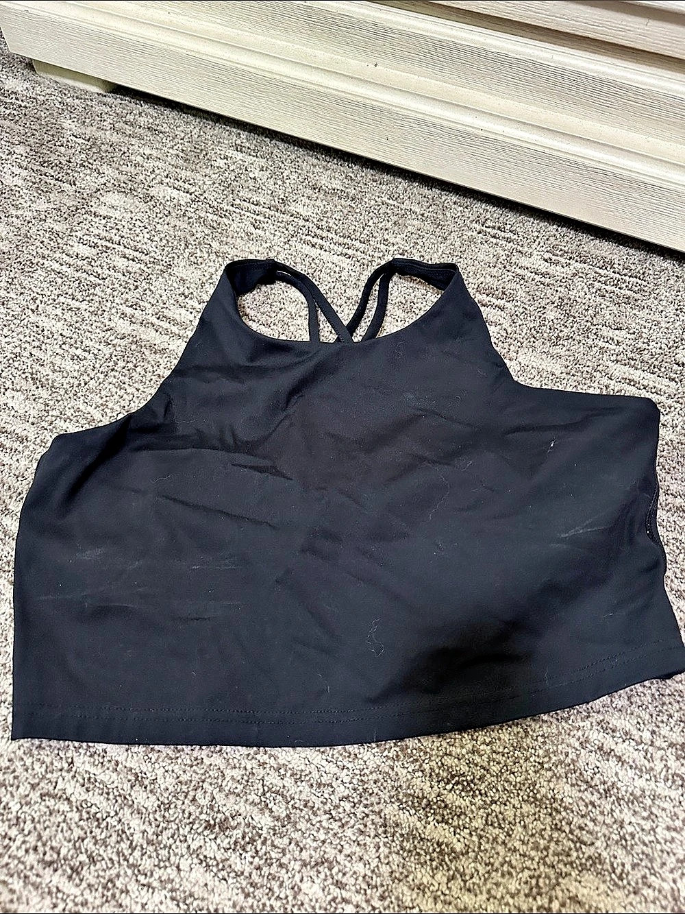 Black Crop Tank XL Athletic